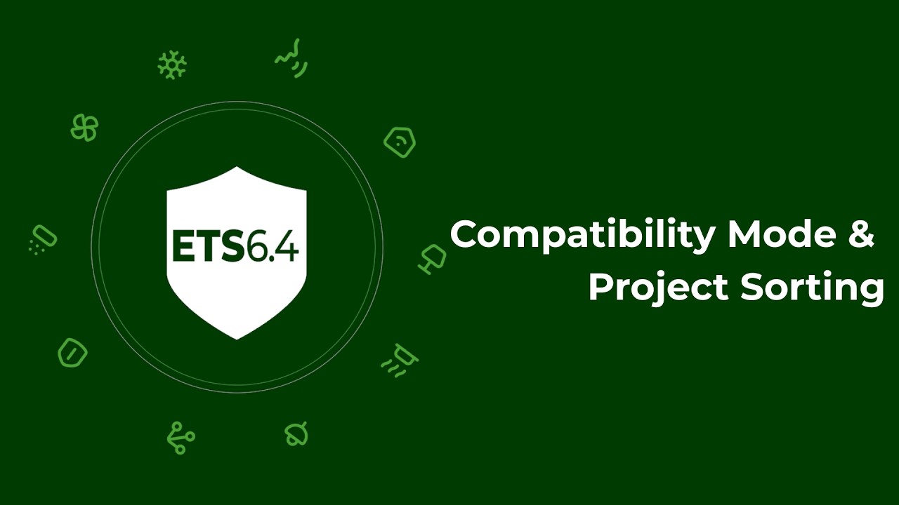 ETS6.4 - Kompatibilitätsmodus und Projektsortierung