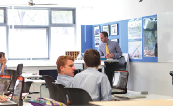 Studenten können sich über die Planung und den Betrieb nachhaltiger Gebäude informieren.