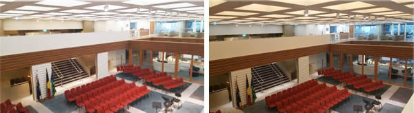 Der Systemintegrator Urban Synergy nutzte ein KNX/DALI-System zur Steuerung der Farbtemperatur und Intensität der Beleuchtung an der Technischen Universität in Sydney.
