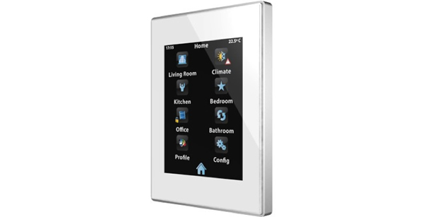 Der Zennio Z41 ist ein Beispiel für einen Touchscreen, der mehrere Timer zur Aktivierung von Modi bietet.