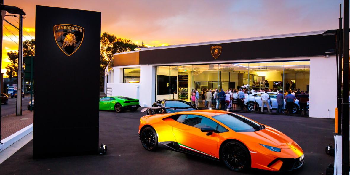Lamborghini Ausstellungsraum in Adelaide