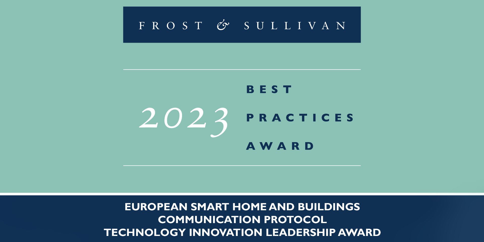 Frost & Sullivan verleiht KNX den Global Technology Innovation Leadership Award 2023
