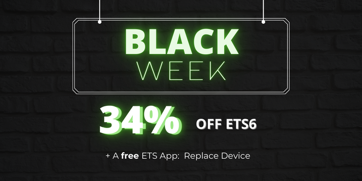 Black Week: 34% Rabatt auf die ETS6 + eine kostenlose ETS App