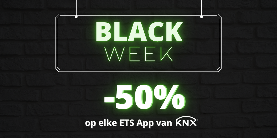 Black Week ETS Apps Special: Ontvang 50% korting op elke ETS App van KNX