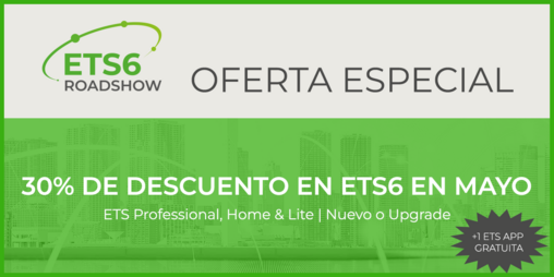 Ahorre un 30% en una licencia de ETS6 en mayo