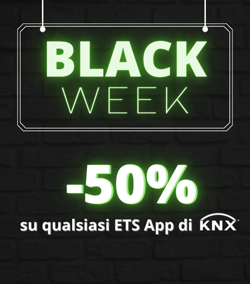 Black Week ETS Apps Special: Ottieni il 50% di sconto su qualsiasi ETS App di KNX
