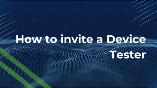 Cómo invitar a un comprobador de dispositivos