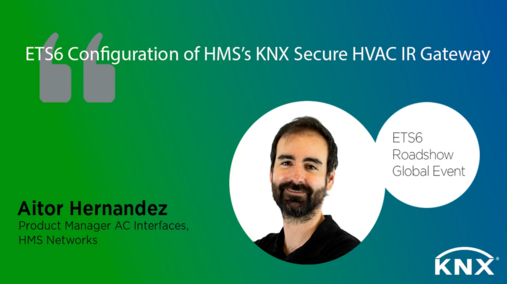 ETS6 Configuración de la Pasarela IR KNX Secure HVAC de HMS