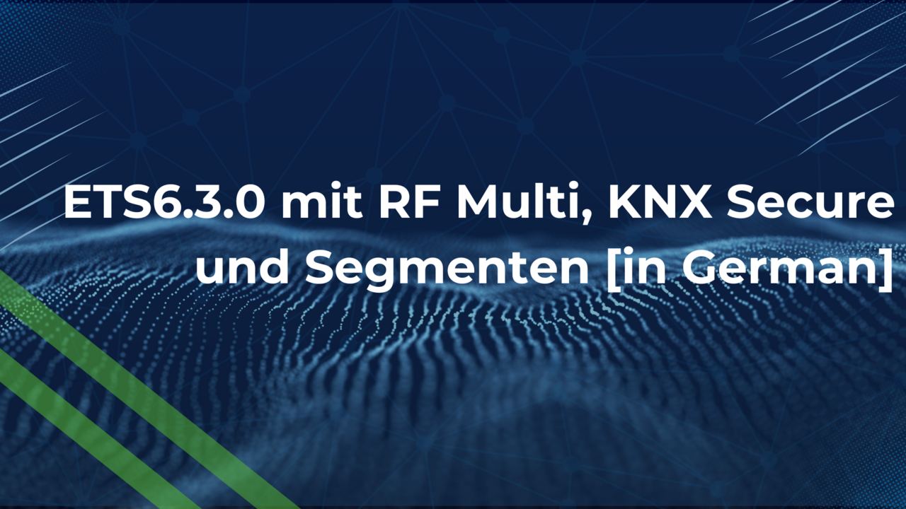 ETS6.3.0 avec RF Multi, KNX Secure et segments [en français]