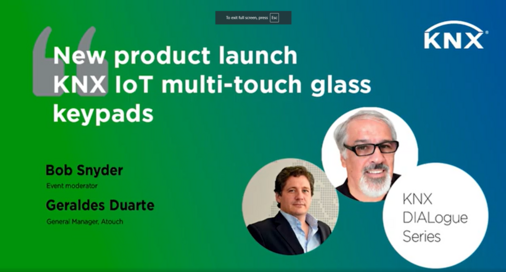 Lancement d&#039;un nouveau produit - Claviers tactiles en verre KNX IoT