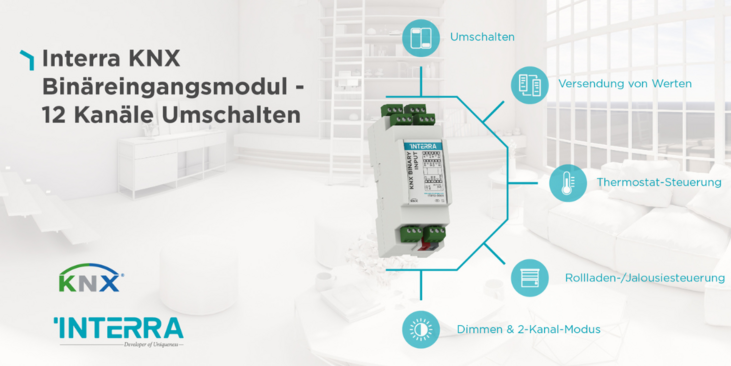 Interra KNX Binäreingang 12 Kanäle Umschalten