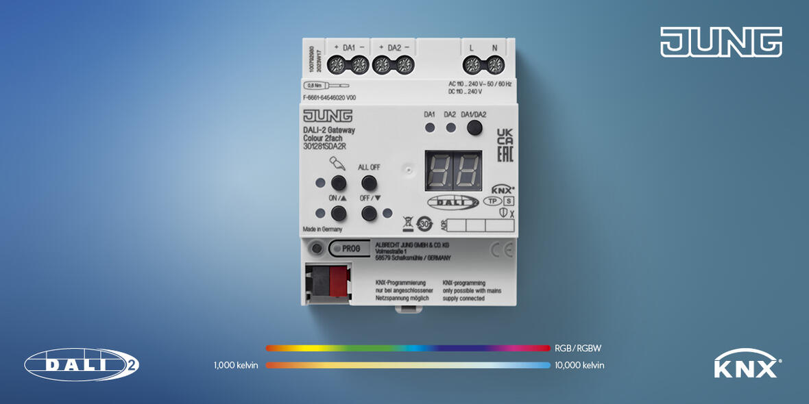 JUNG: Control inteligente de la iluminación en KNX