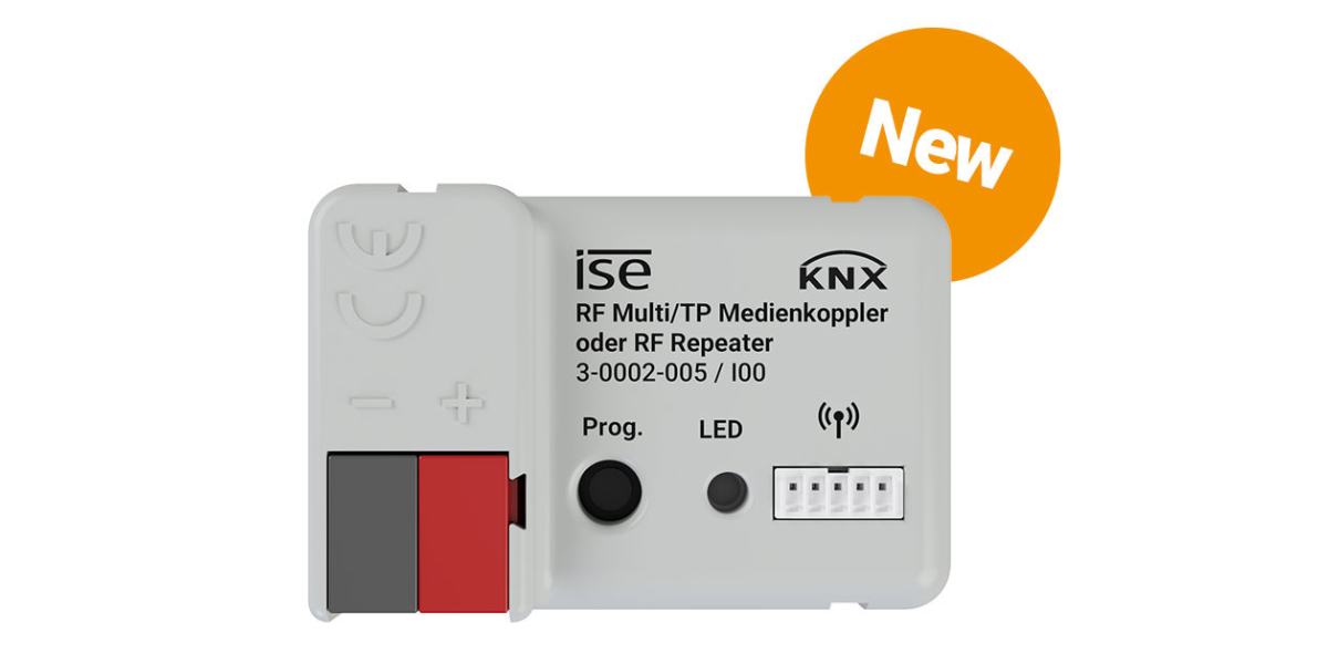 ise: Nuovo: Accoppiatore multimediale KNX RF Multi/TP o ripetitore RF