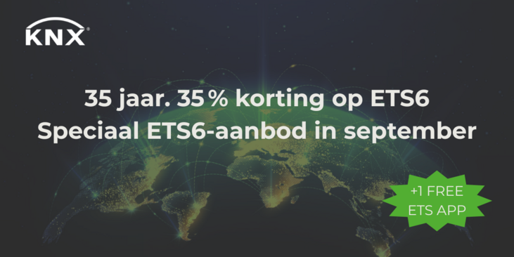35 jaar KNX - 35% korting op ETS6 in september