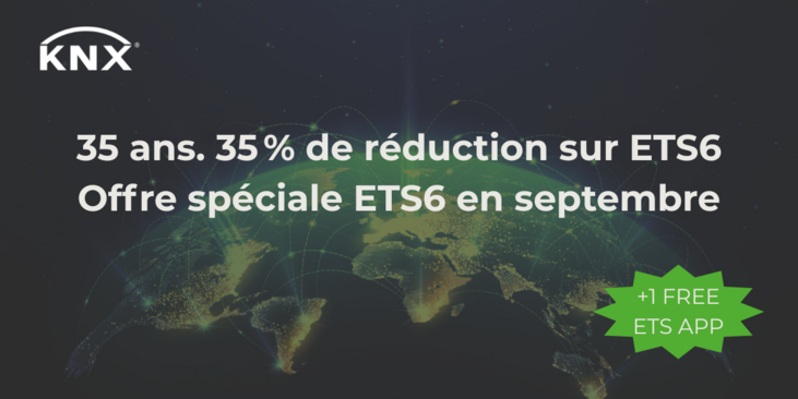 35 ans de KNX - 35% de réduction sur ETS6 au mois de septembre