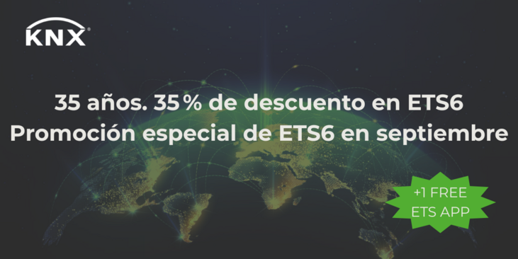 35 años de KNX - 35% de descuento en ETS6 en Septiembre