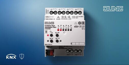 Actionneurs de commutation et de stores KNX JUNG de nouvelle génération