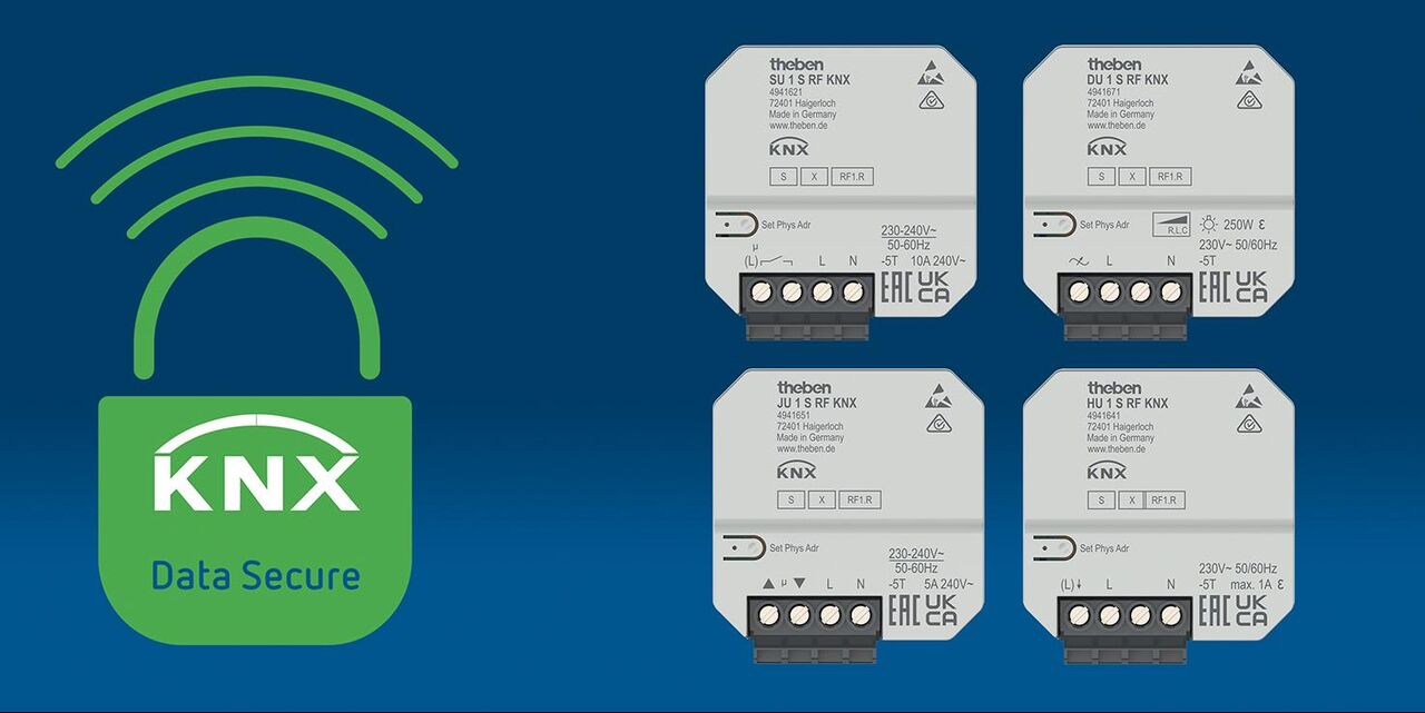 Actionneurs KNX RF avec Data Secure