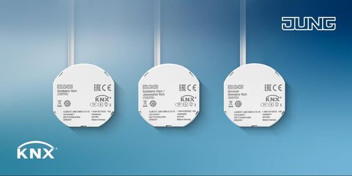 Actuadores empotrados KNX de Jung