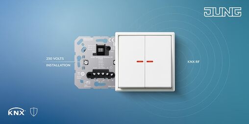 Boutons-poussoirs Jung KNX RF : le conventionnel devient intelligent