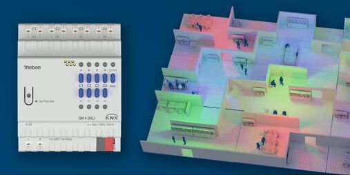 Control de color: DM 4 DALI KNX