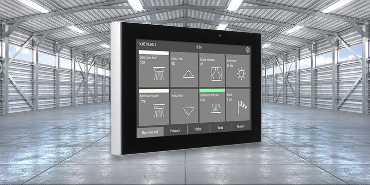 Fabro KNX-aanraakscherm van Elsner met IP66-beveiliging
