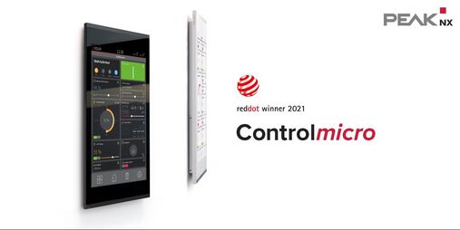 PEAKnx lanceert bekroond 8” KNX aanraakscherm Controlmicro