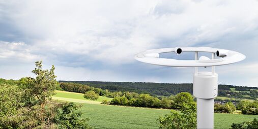Wetterstation erfasst Windrichtung