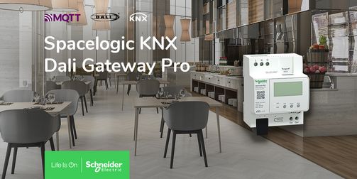 Schneider Electric offers operational efficiency in your building with SpaceLogic KNX Dali Gateway Pro 